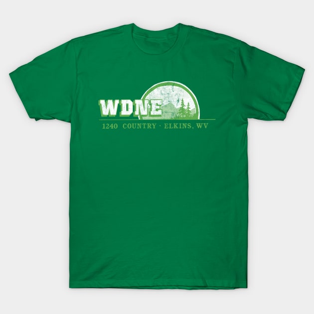 WDNE Elkins, West Virginia / 80s Radio Station T-Shirt by CultOfRomance